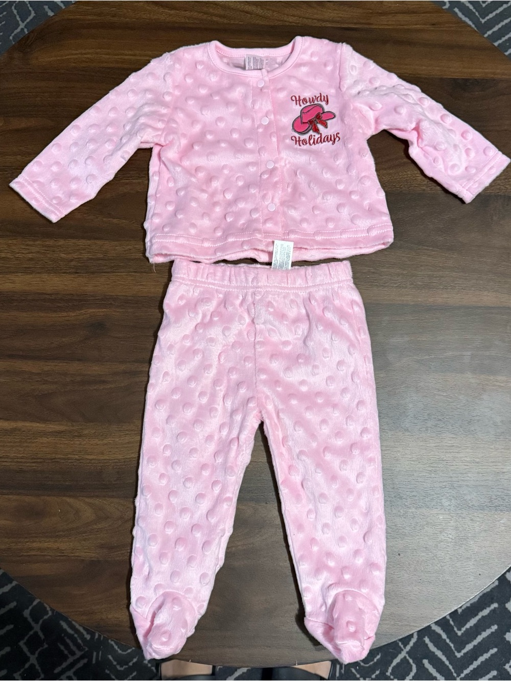 Baby girl Christmas sweater and pants set